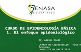 CURSO  DE EPIDEMIOLOGÍA BÁSICA 1. El enfoque epidemiológico