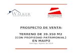 PROSPECTO DE VENTA : TERRENO DE 39.350 M2  ( CON PROPIEDAD PATRIMONIAL )  EN MAIPÚ