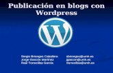 Publicación en blogs con  Wordpress