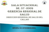 SALA SITUACIONAL SE. 37 -2009 GERENCIA REGIONAL DE SALUD direccion regional de salud del callao