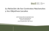 La Relación de los Contratos Nacionales y los Objetivos Locales