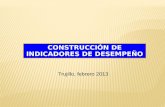 CONSTRUCCIÓN DE INDICADORES DE DESEMPEÑO