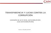 TRANSPARENCIA Y LUCHA CONTRA LA CORRUPCIÓN