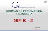 NORMAS  DE INFORMACIÓN  FINANCIERA NIF  B - 2