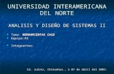 UNIVERSIDAD INTERAMERICANA DEL NORTE ANALISIS Y DISEÑO DE SISTEMAS II