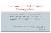 Trabajo de Metrología: Temperatura