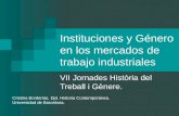 Instituciones y Género en los mercados de trabajo industriales