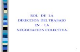 ROL DE  LA  DIRECCION DEL TRABAJO  EN  LA  NEGOCIACION COLECTIVA.