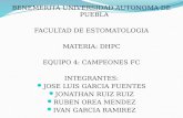 BENEMERITA UNIVERSIDAD AUTONOMA DE PUEBLA FACULTAD DE ESTOMATOLOGIA MATERIA: DHPC