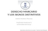 DERECHO MARCARIO Y LOS SIGNOS DISTINTIVOS