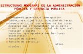 ESTRUCTURAS MODERNAS DE LA ADMINISTRACIÓN PÚBLICA Y GERENCIA PÚBLICA