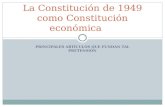 La Constitución de 1949 como Constitución económica