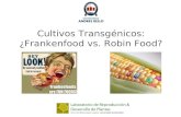 Cultivos Transgénicos: ¿Frankenfood vs. Robin Food?