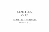 GENETICA 2012
