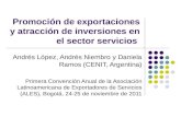 Promoción de exportaciones y atracción de inversiones en el sector servicios