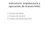 Estructura, arquitectura y operación de frames MAC