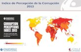 Indice de Percepción de la Corrupción 2013