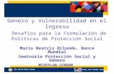 María Beatriz Orlando, Banco Mundial Seminario Protección Social y Género MIDEPLAN-SERNAM