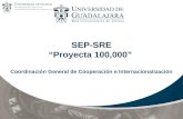 SEP-SRE “Proyecta 100,000”  Coordinación General de Cooperación e Internacionalización