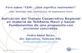 Pedro Abad  Terán , Dir. Ejecutivo , Telecom XXI,  pedroabad@hotmail