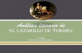 Análisis literario de  “EL LAZARILLO DE TORMES”