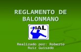 REGLAMENTO DE BALONMANO