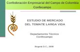 ESTUDIO DE MERCADO  DEL TOMATE LARGA VIDA