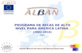 PROGRAMA DE BECAS DE ALTO NIVEL PARA AMERICA LATINA  (2002-2010) ***