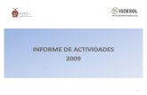 INFORME DE ACTIVIDADES 2009