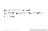 percepción visual: gestalt, preatencionalidad, coding.