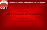 NO a la  Llei d’Educació de Catalunya