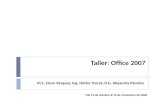 Taller :  Office 2007
