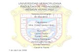 UNIVERSIDAD VERACRUZANA FACULTAD DE PEDAGOGIA REGION VERACRUZ