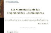 La Matemática de las Expediciones Cosmológicas