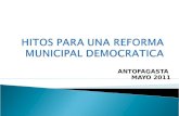HITOS PARA UNA REFORMA MUNICIPAL DEMOCRATICA