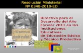 Resolución Ministerial Nº 0348-2010-ED