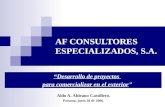 AF CONSULTORES ESPECIALIZADOS, S.A.