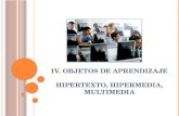 IV. OBJETOS DE APRENDIZAJE Hipertexto, hipermedia, multimedia