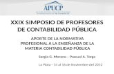 XXIX SIMPOSIO DE PROFESORES DE CONTABILIDAD PÚBLICA