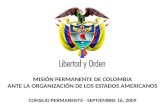 MISIÓN PERMANENTE DE COLOMBIA ANTE LA ORGANIZACIÓN DE LOS ESTADOS AMERICANOS