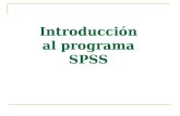 Introducción al programa SPSS