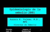 Epidemiología de la embolia-2001