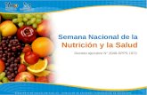 Semana Nacional de la Nutrición y la Salud
