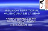 REUNION TERRITORIAL VALENCIANA DE LA SEAP