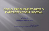 CICLO PRESUPUESTARIO Y PARTICIPACIÓN SOCIAL