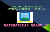 INSTITUCIÓN EDUCATIVA JAVIERA LONDOÑO - SEVILLA