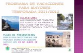 Programa de Vacaciones para Mayores  TEMPORADA 2011/2012
