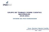 Econ. Maximo Fajardo Castillo Director Adjunto de Cuentas Nacionales  INEI - PERÚ