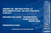 DISEÑO DE  METODO PARA LA  IMPLEMENTACION  DE UNA POLITICA PUBLICA