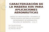 CARACTERIZACIÓN  DE LA MADERA KIRI PARA APLICACIONES  AERONÁUTICAS